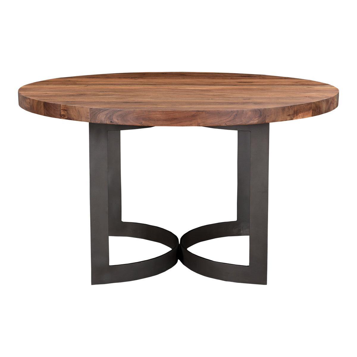 Bent Round Dining Table – 54" Solid Acacia Dining Table (1)