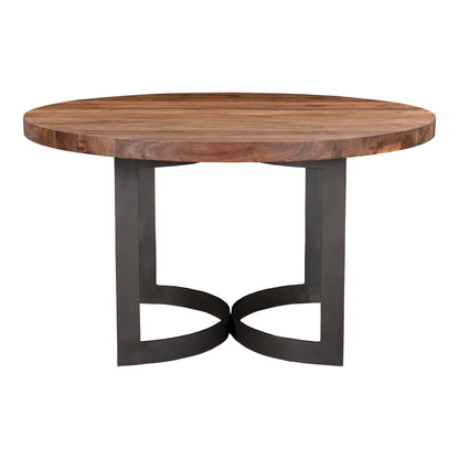 Bent Round Dining Table – 54" Solid Acacia Dining Table (1)