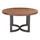Bent Round Dining Table – 54" Solid Acacia Dining Table (2)