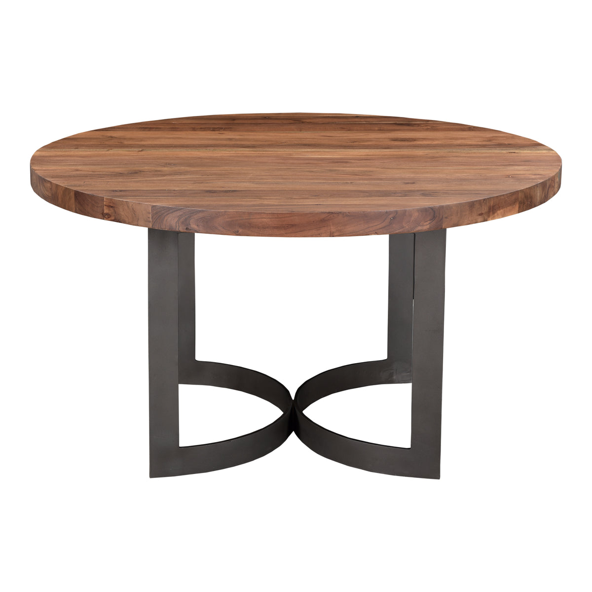 Bent Round Dining Table – 54" Solid Acacia Dining Table (2)