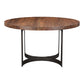 Bent Round Dining Table – 54" Solid Acacia Dining Table (6)