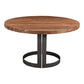 Bent Round Dining Table – 54" Solid Acacia Dining Table (5)