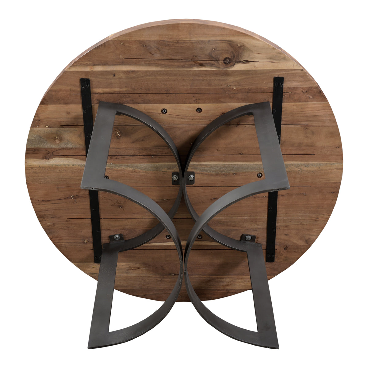 Bent Round Dining Table – 54" Solid Acacia Dining Table (10)