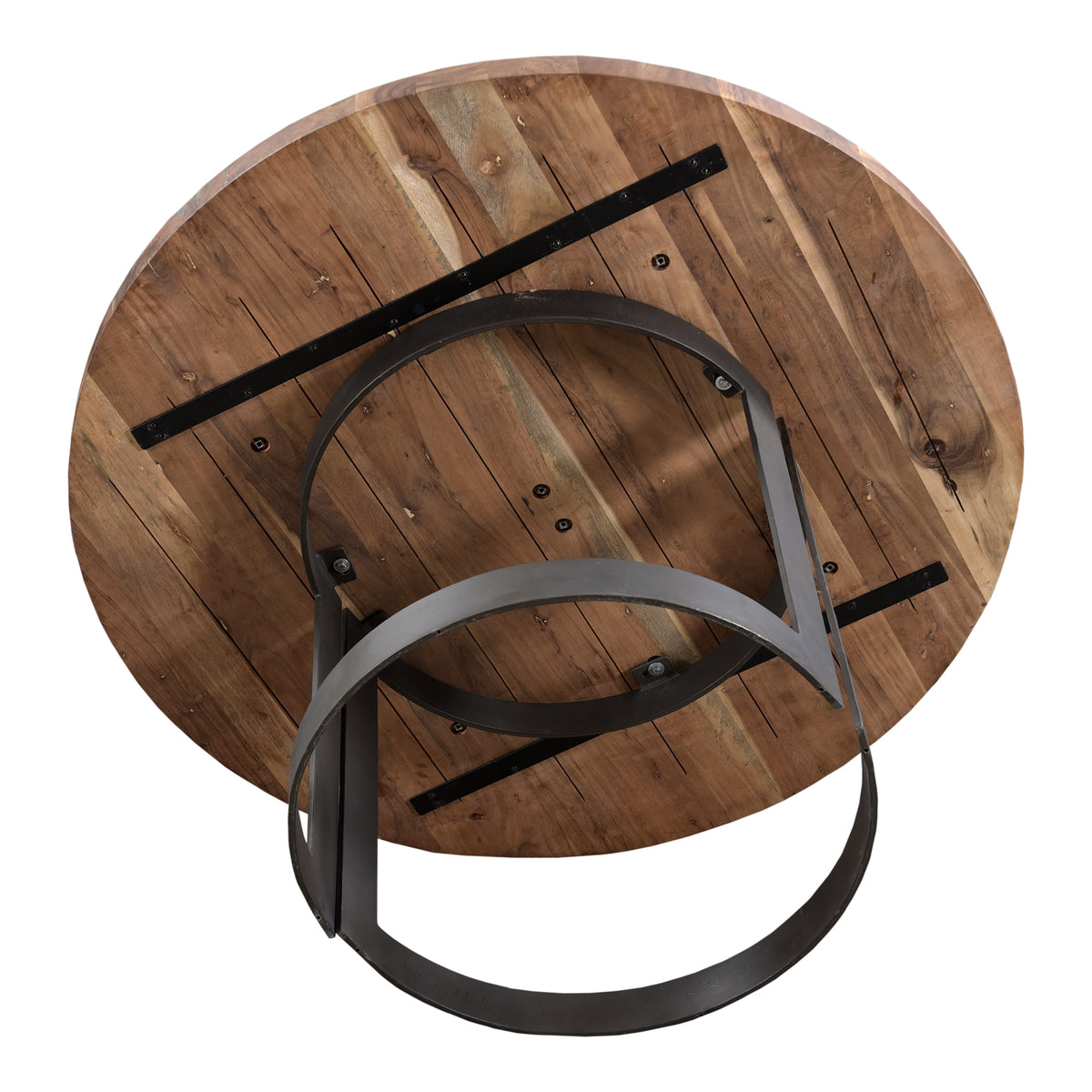 Bent Round Dining Table – 54" Solid Acacia Dining Table (11)