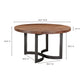 Bent Round Dining Table – 54" Solid Acacia Dining Table (16)