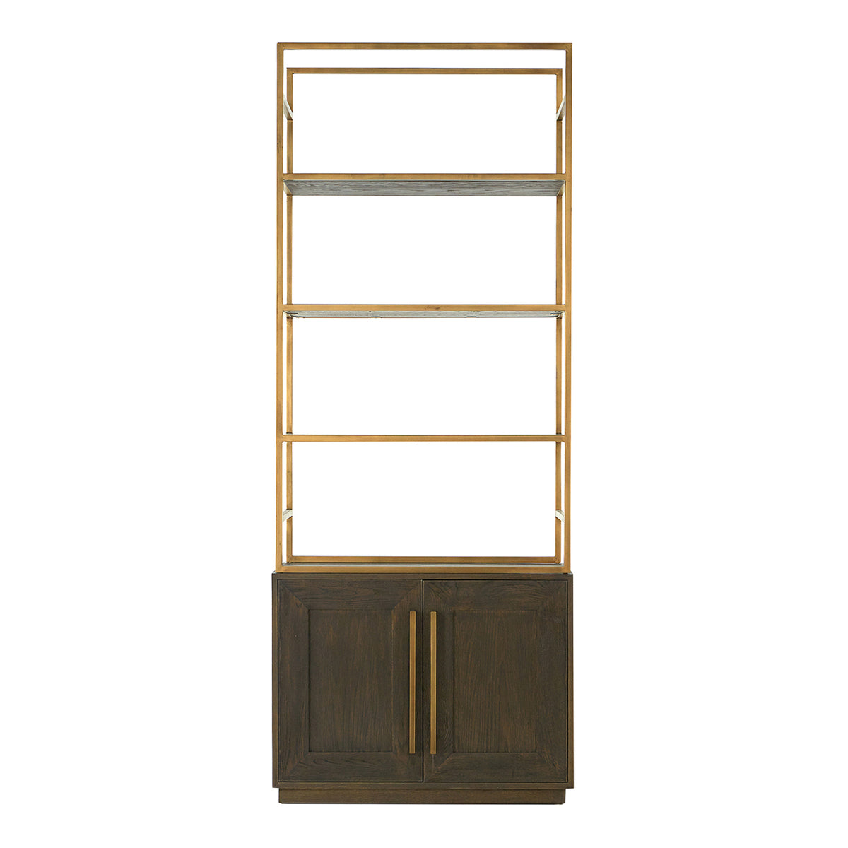 Elliot Bookshelf – 35.8" Oak and Iron Bookshelf (1)