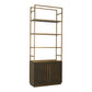 Elliot Bookshelf – 35.8" Oak and Iron Bookshelf (2)