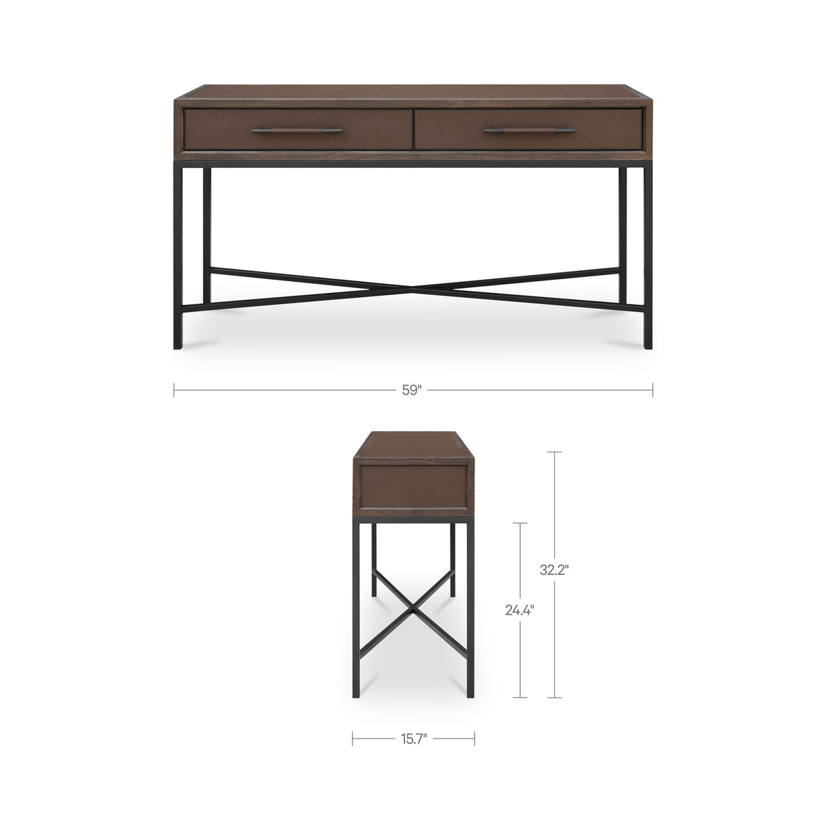Mako Console Table – 59" Art Deco Console Table (3 Colors) (33)