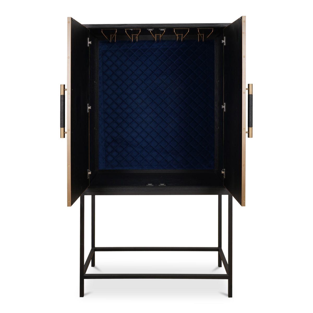Mako Bar Cabinet – 38" Art Deco Bar Cabinet (2 Colors) (14)