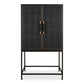 Mako Bar Cabinet – 38" Art Deco Bar Cabinet (2 Colors) (13)