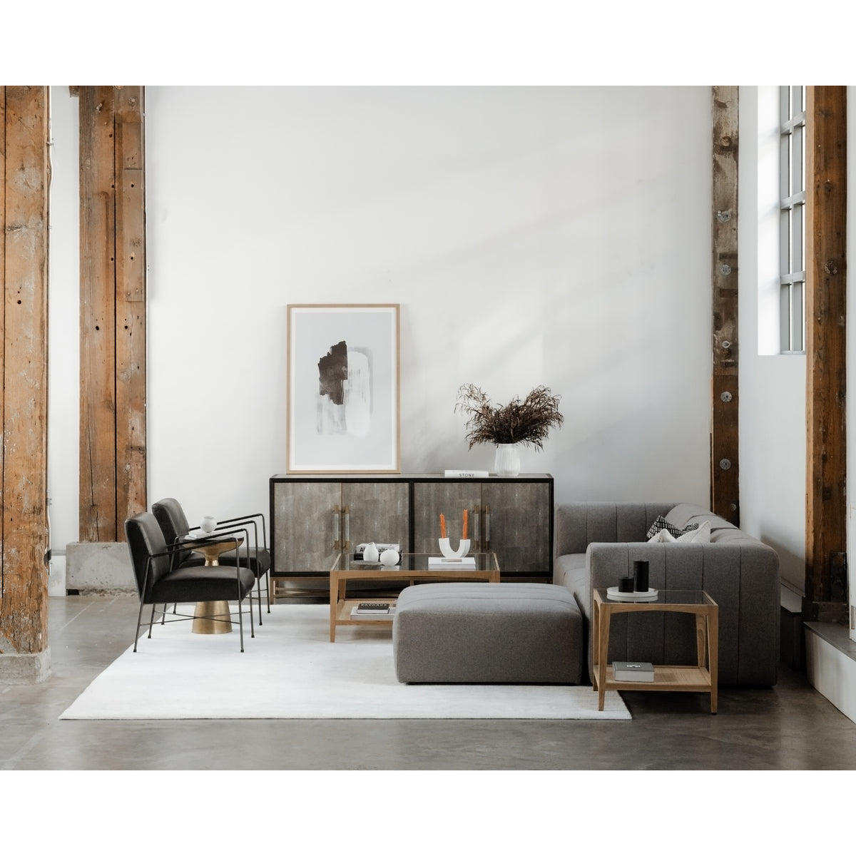 Mako Sideboard – 76" to 100" Art Deco Sideboard (3 Colors) (13)
