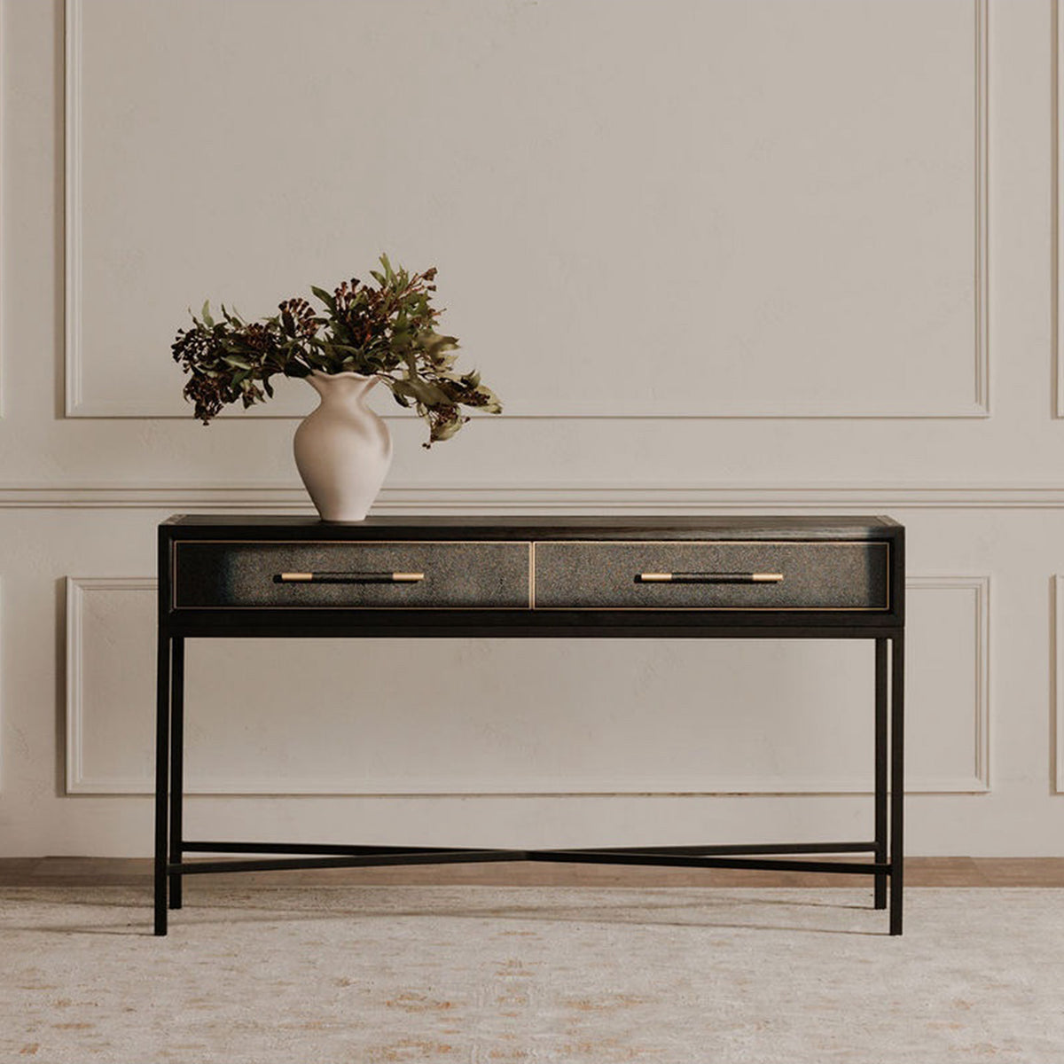 Mako Console Table – 59" Art Deco Console Table (3 Colors) (19)