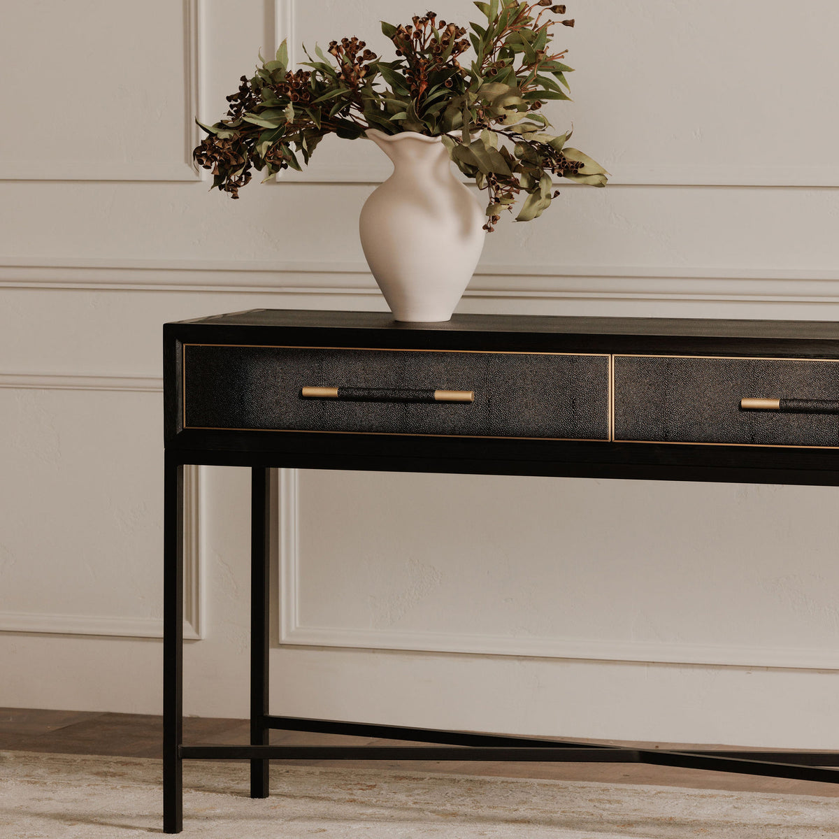 Mako Console Table – 59" Art Deco Console Table (3 Colors) (20)