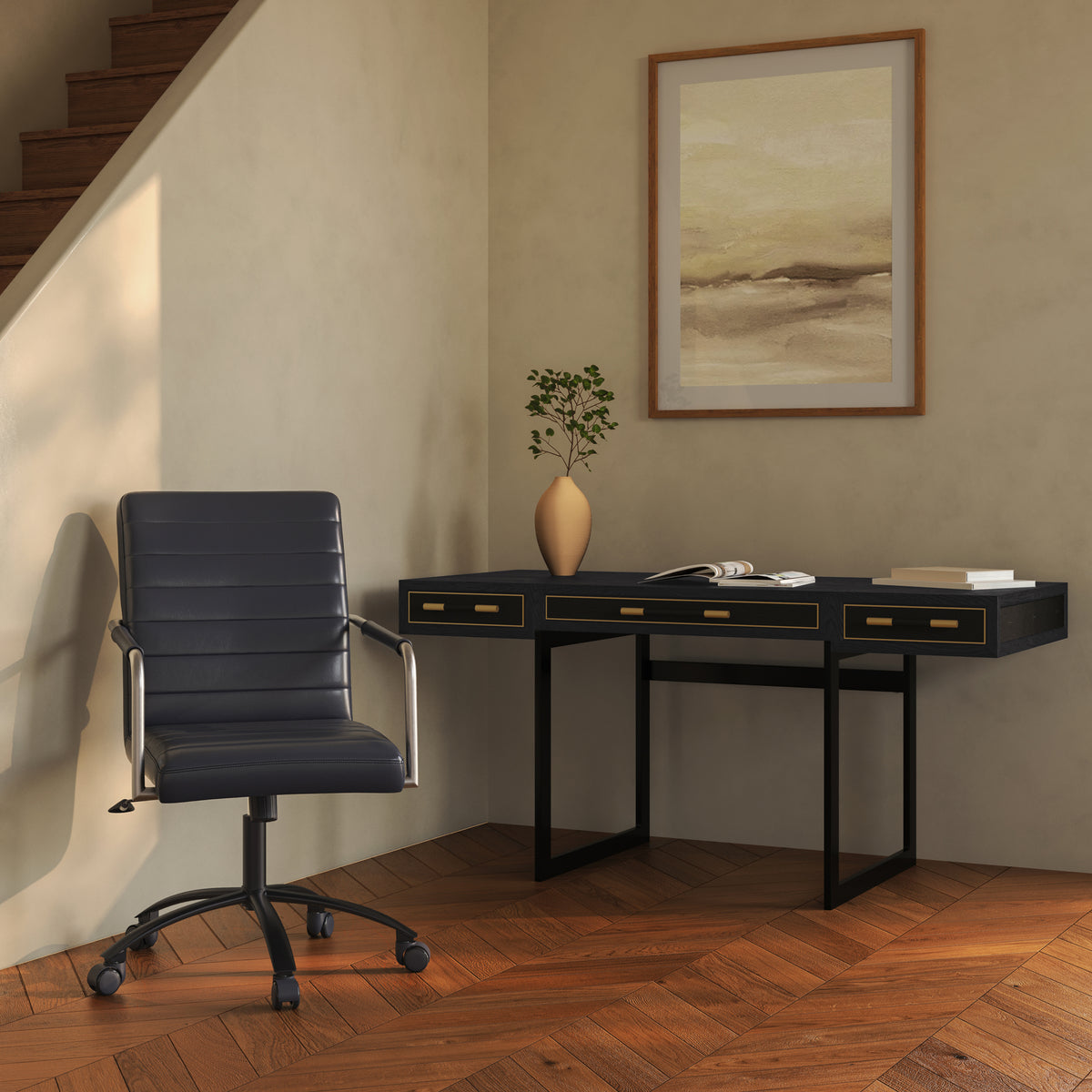 Mako Desk – 63" Art Deco Desk (2 Colors) (16)