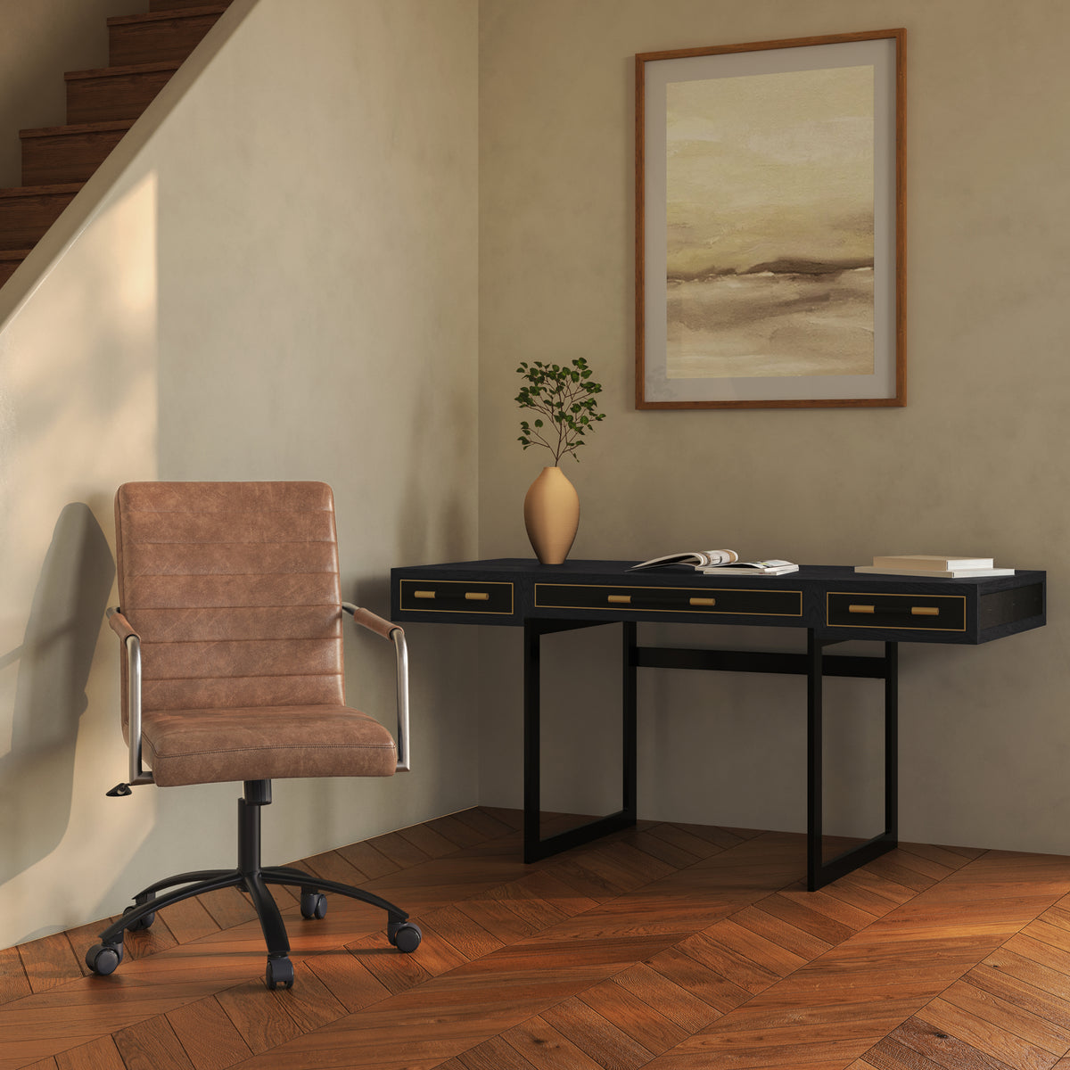 Mako Desk – 63" Art Deco Desk (2 Colors) (17)
