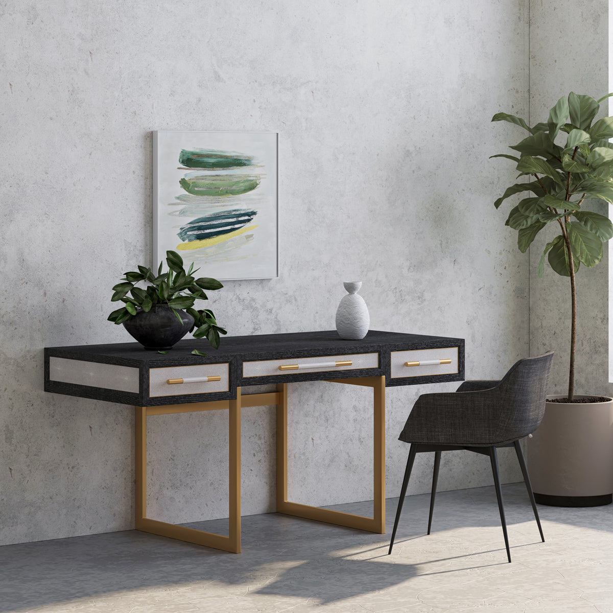 Mako Desk – 63" Art Deco Desk (2 Colors) (7)