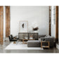 Harrington Coffee Table – 39.5" Oak, Glass and Cane Coffee Table (8)