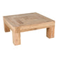 Evander Coffee Table – 39.5" Reclaimed Oak Square Coffee Table (2 Colors) (2)