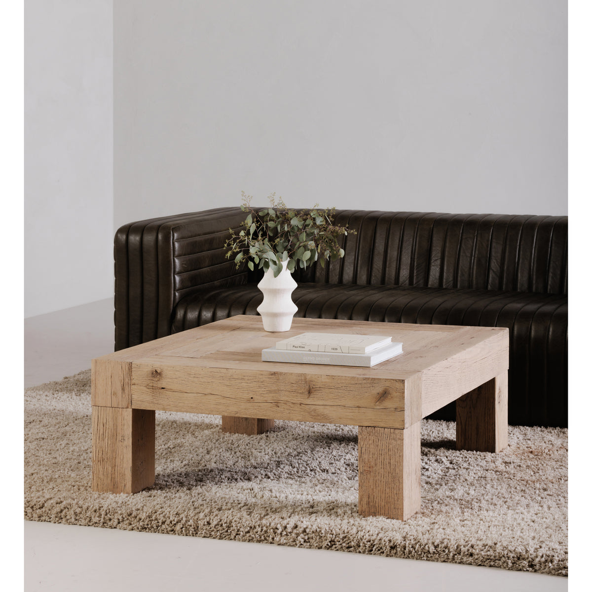 Evander Coffee Table – 39.5" Reclaimed Oak Square Coffee Table (2 Colors) (5)