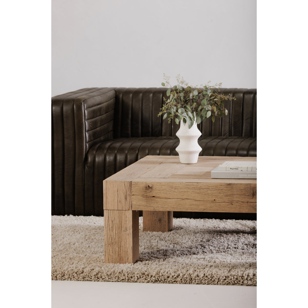 Evander Coffee Table – 39.5" Reclaimed Oak Square Coffee Table (2 Colors) (7)