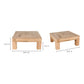 Evander Coffee Table – 39.5" Reclaimed Oak Square Coffee Table (2 Colors) (10)