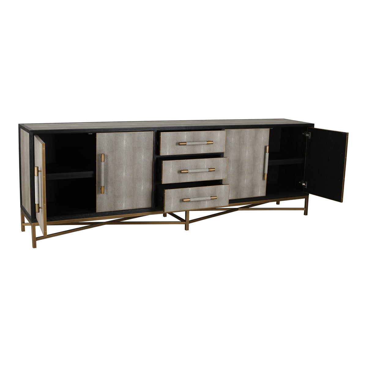 Mako Sideboard – 76" to 100" Art Deco Sideboard (3 Colors) (34)