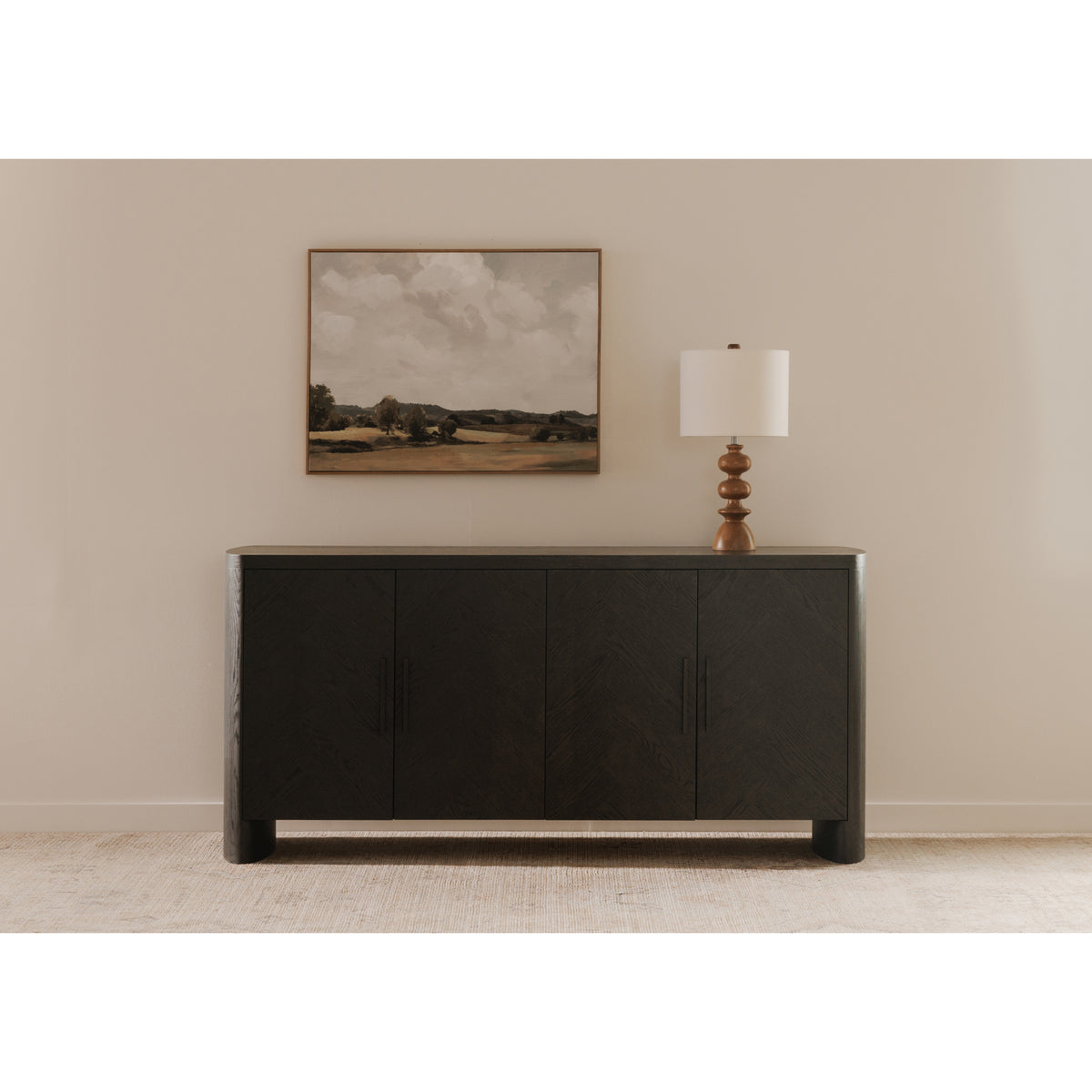 William Sideboard – 70.75" Oak Veneer Sideboard (10)