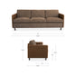 Teller Sofa – 86.8" Leather Sofa (4)