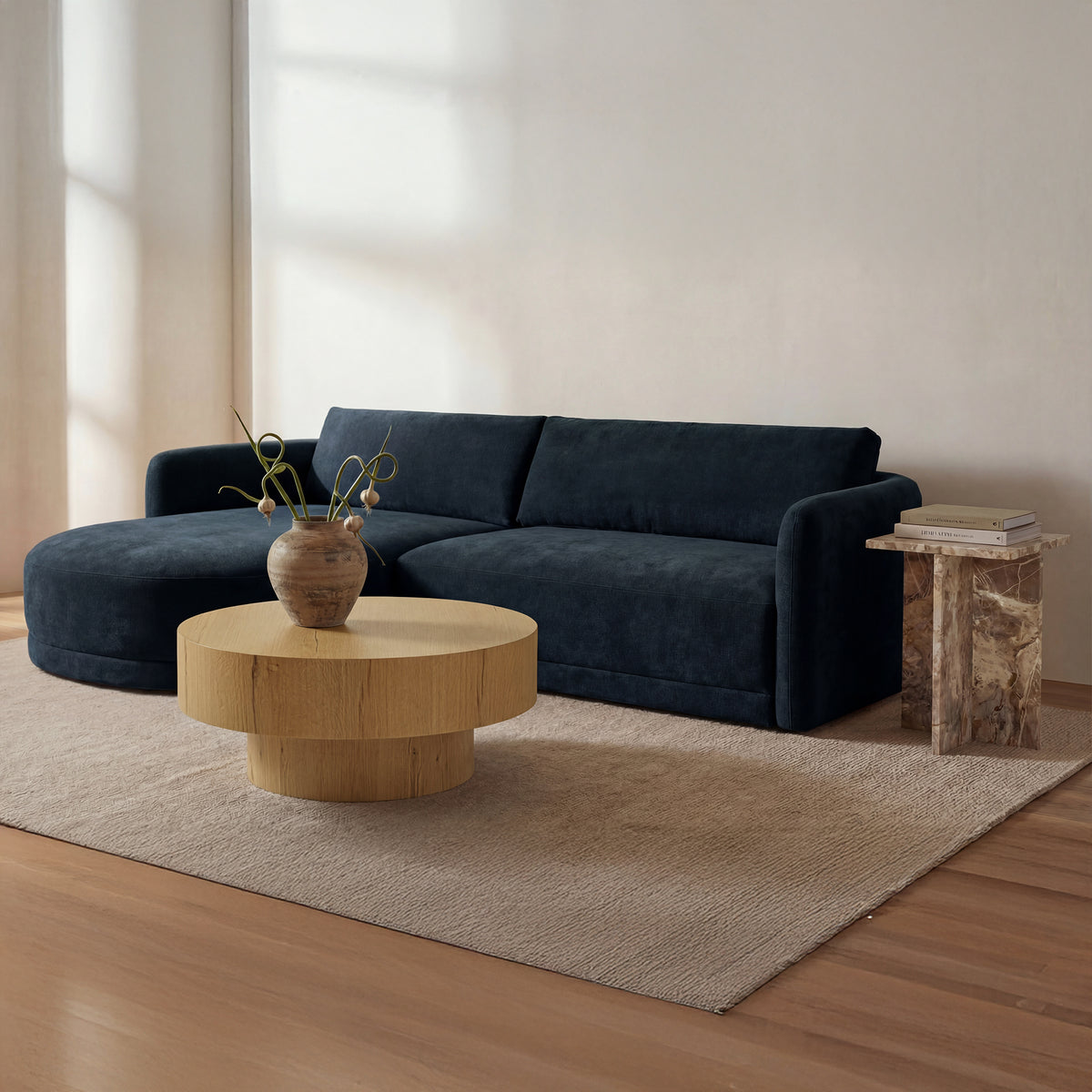 Emmy Sectional – 108.7" Upholstered Sectional Sofa (2 Colors) (3)