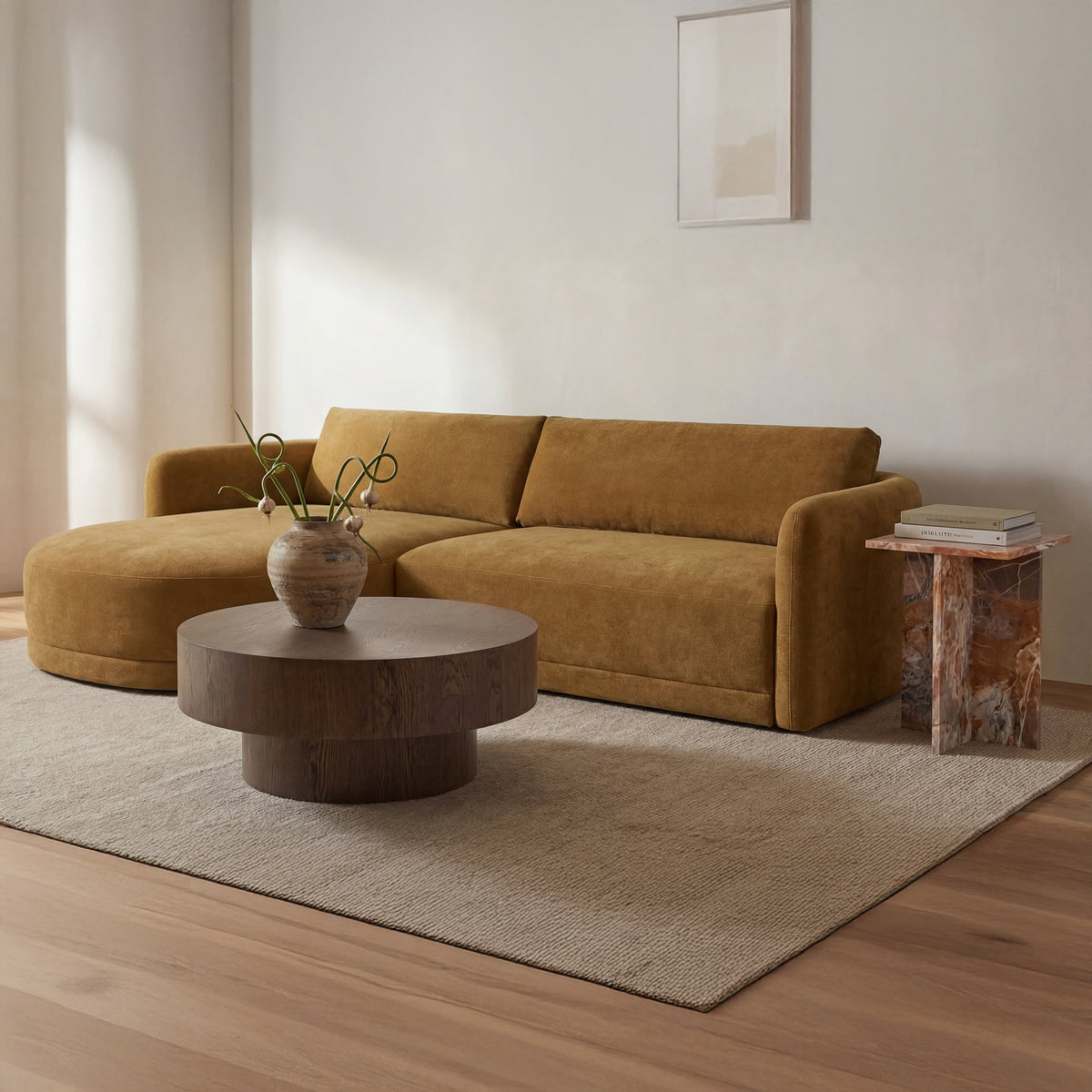 Emmy Sectional – 108.7" Upholstered Sectional Sofa (2 Colors) (5)