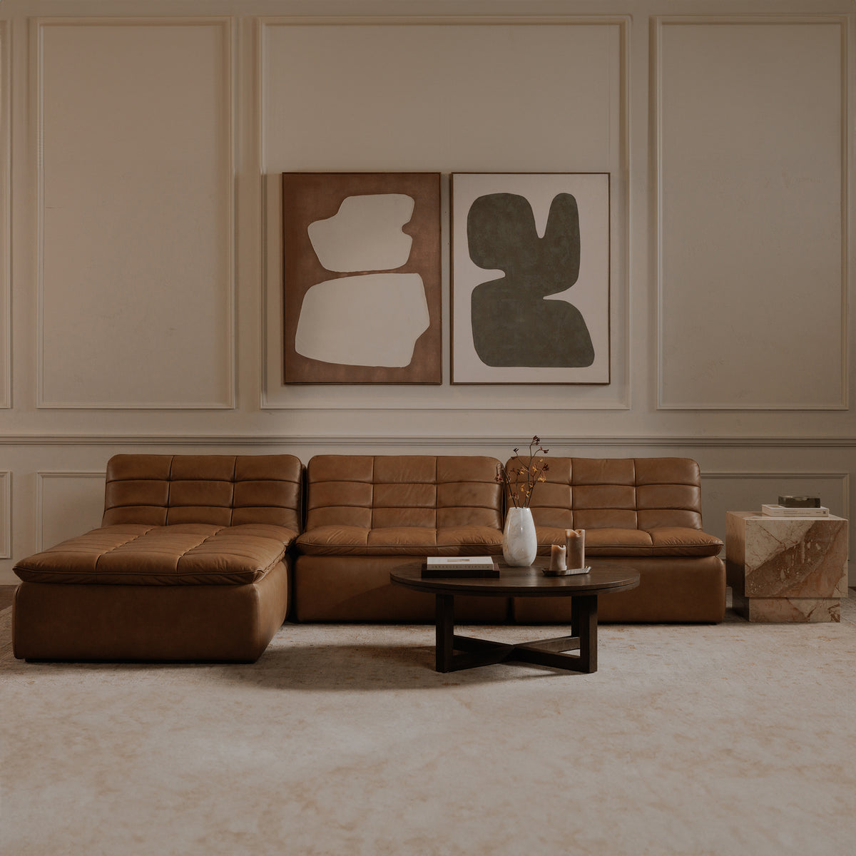 Lino Slipper Chair – 42.5" Leather Slipper Chair (4)