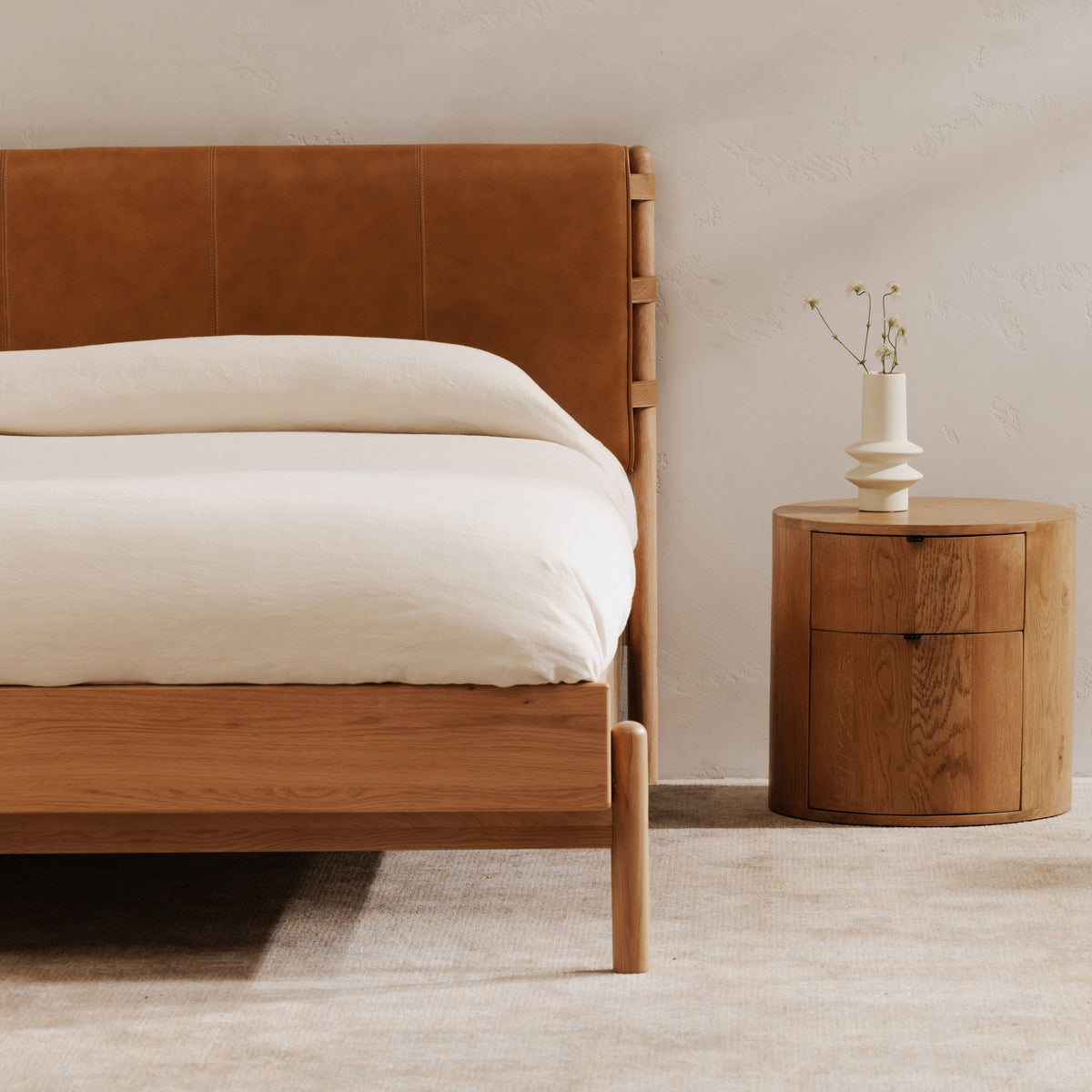 Colby Bed – 83" Leather Upholstered Bed (Queen and King) (12)