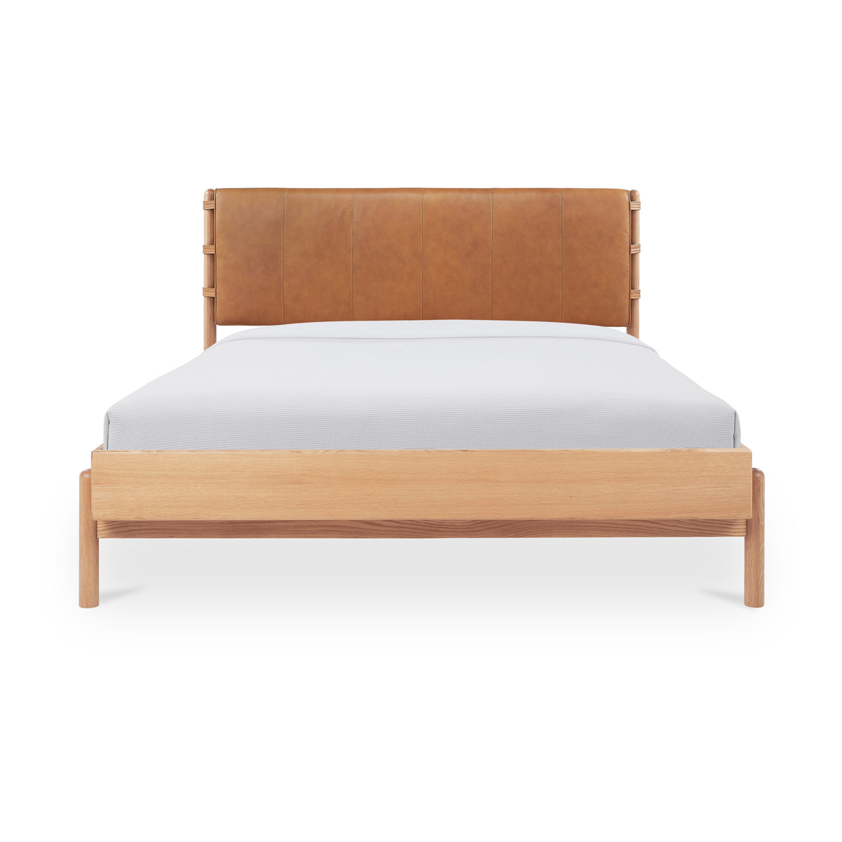 Colby Bed – 83" Leather Upholstered Bed (Queen and King) (1)