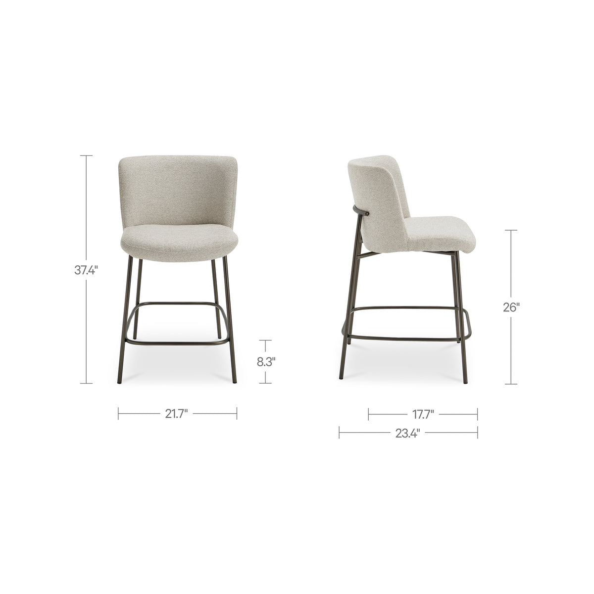 Early Counter Stool – 21.7" Upholstered Counter Stool (9)