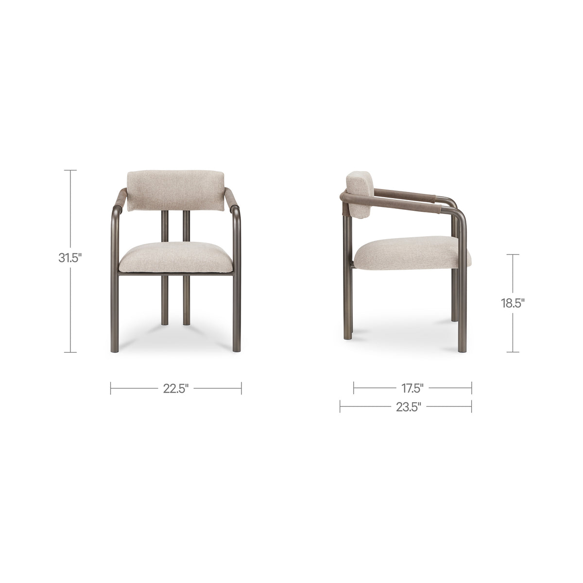 Cassidy Dining Chair – 22.4" Wishbone Upholstered Dining Chair (8)