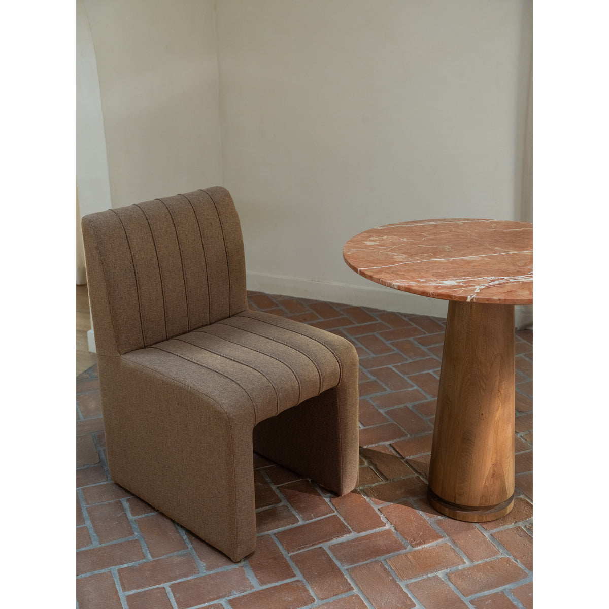 Sally Dining Chair – 20.1" Upholstered Dining Chair (2 Colors) (8)