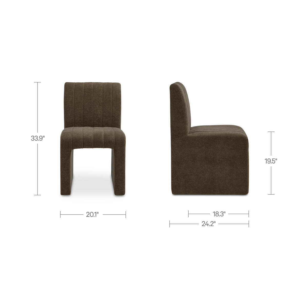 Sally Dining Chair – 20.1" Upholstered Dining Chair (2 Colors) (19)