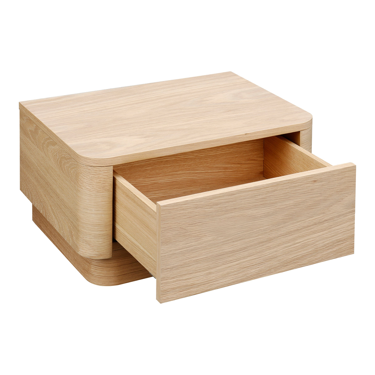 Round Off Nightstand – 20" Veneer Nightstand (3 Colors) (3)