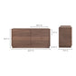 Round Off Dresser – 60" 6-Drawer Veneer Dresser (2 Colors) (20)