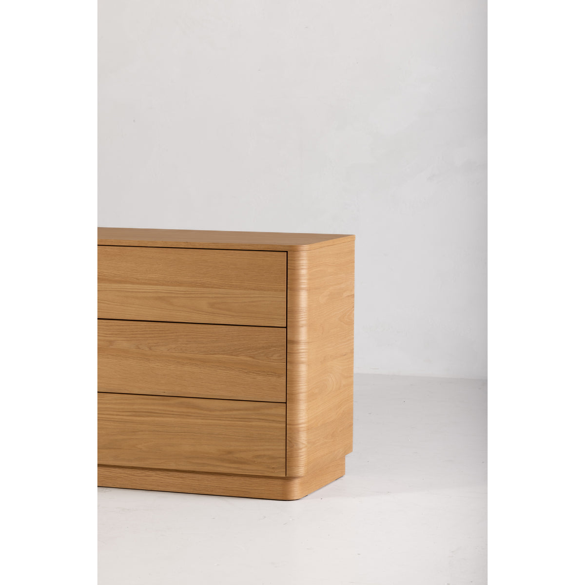 Round Off Dresser – 60" 6-Drawer Veneer Dresser (2 Colors) (8)