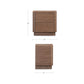 Round Off Nightstand – 20" Veneer Nightstand (3 Colors) (42)