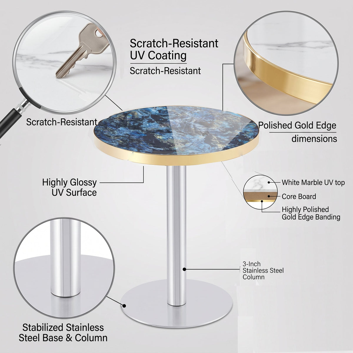 Cosima Round Bistro Table