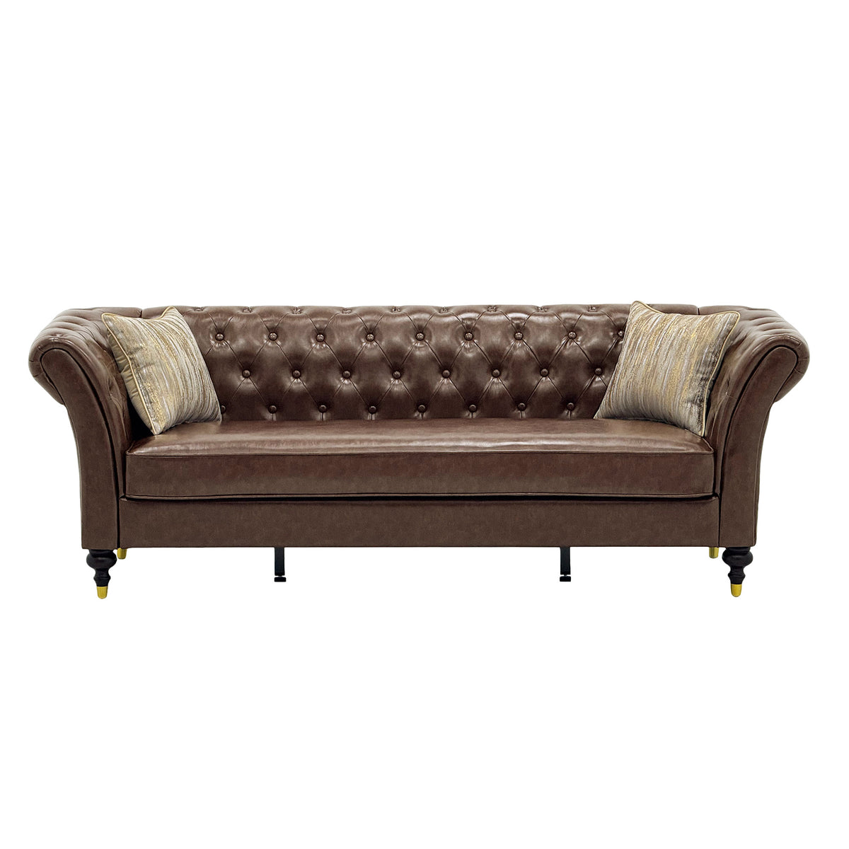Barrington Faux Leather Chesterfield Sofa