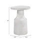 Cala White Side Table