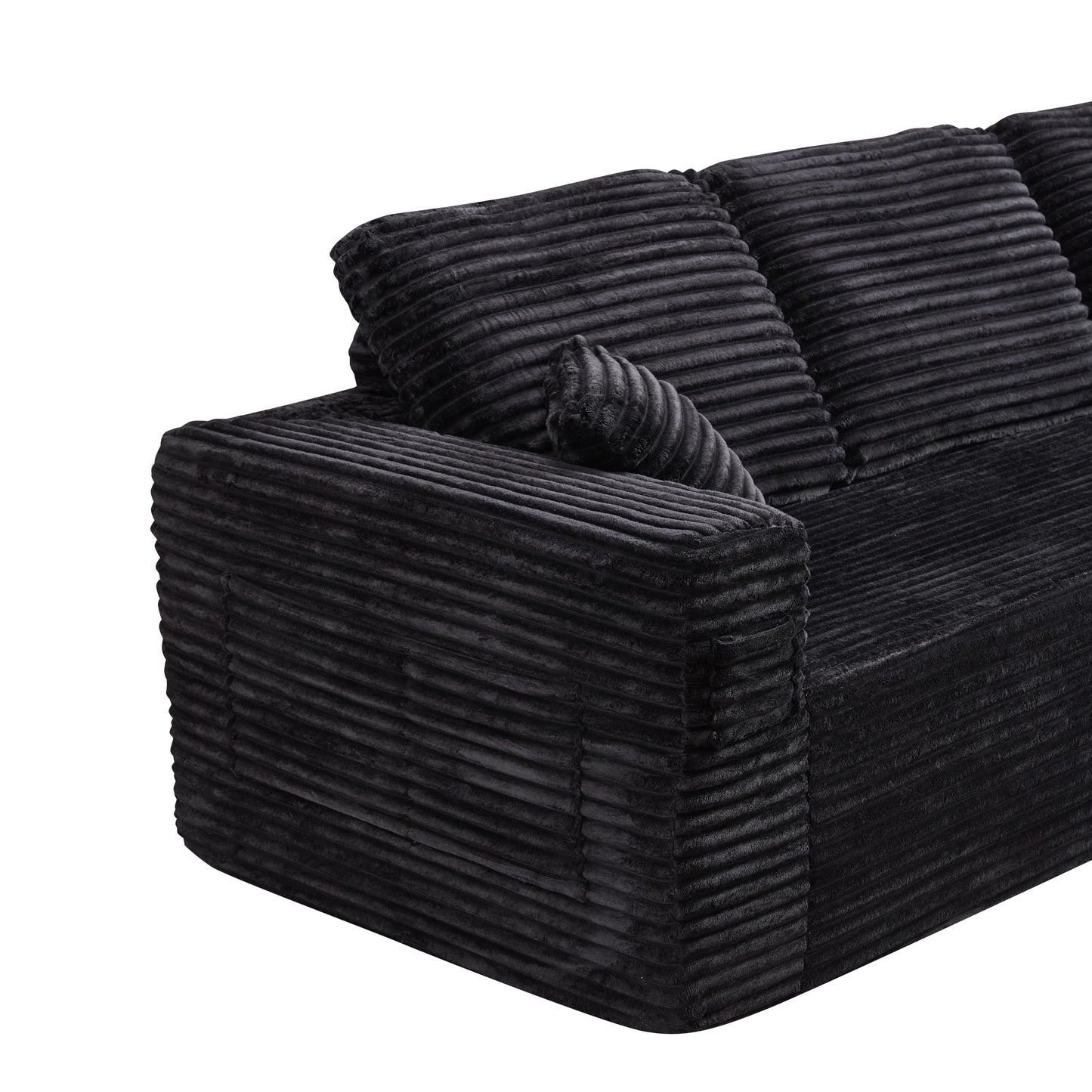 Bradwell Black Right-Side Chaise