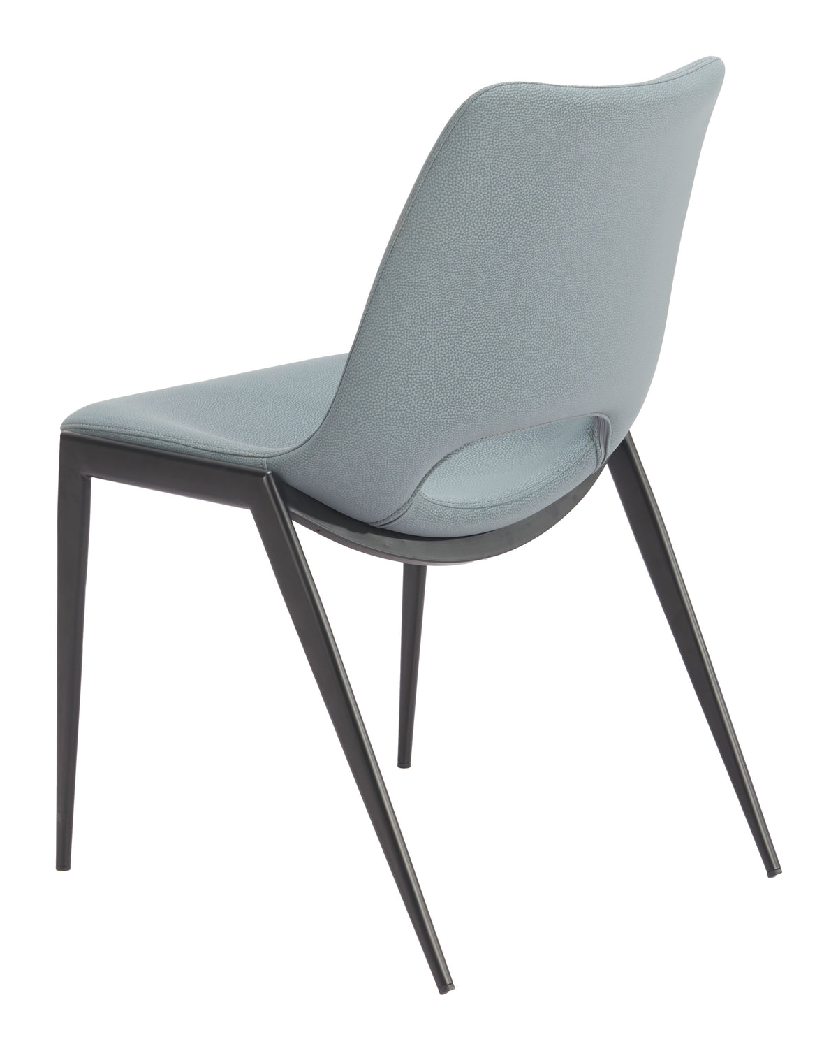 Desi Azure Gray Armless Dining Chair (Set of 2)