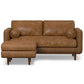 Morrison MCM Leather Sofa Loveseat 72' (2 Colors)