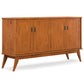 Draper Mid-Century Rubberwood Sideboard