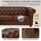 Calder Faux Leather Sectional – 85" L-Shaped 4-Seater with Storage Ottoman (2 Colors)