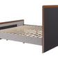 Somune Gray & Walnut King Bed